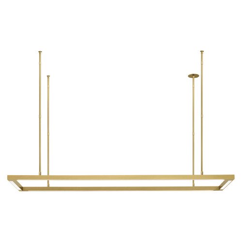 Visual Comfort Modern Collection Stagger 50-Inch LED Linear Light in Natural Brass by Visual Comfort Modern 700LSSTG50NB-LED927