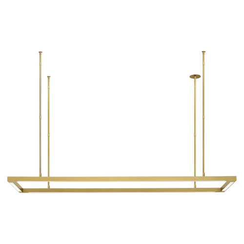 Stagger 50-Inch LED Linear Light in Natural Brass by Visual Comfort Modern