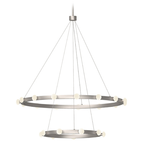 Rezz Brushed Nickel LED Pendant by Kuzco Lighting
