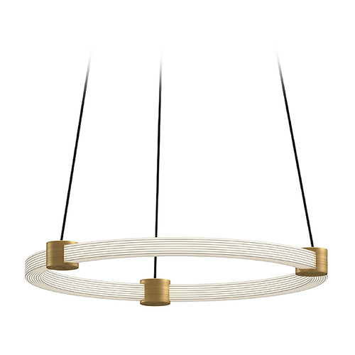 Bruni Brushed Gold LED Pendant by Kuzco Lighting