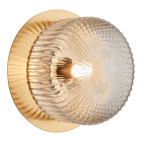 Knobbel Aged Gold Brass LED Sconce by Matteo Lighting