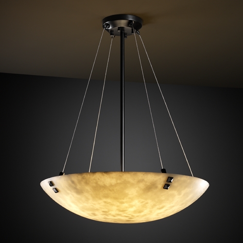 Justice Design Group Clouds Collection Pendant Light by Justice Design Group CLD-9662-35-MBLK-F3