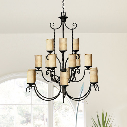 Casa 15-Light Chandelier in Olde Black by Hinkley Lighting