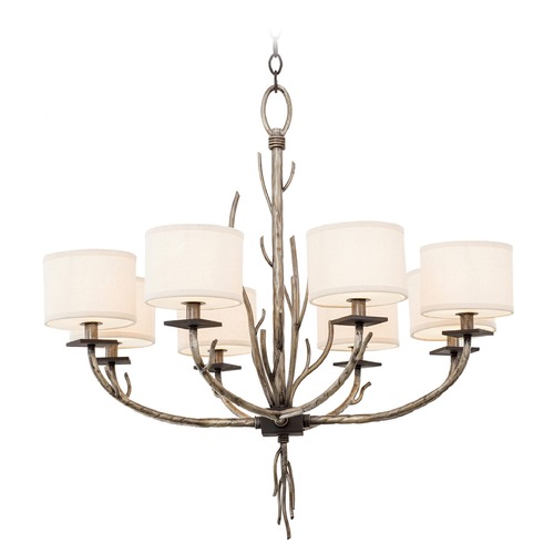Denali Bronze Jewel Tone Chandelier by Kalco Lighting