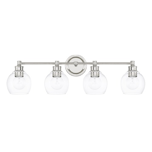 Capital Lighting Mid-Century 32-Inch Vanity Light in Polished Nickel by Capital Lighting 121141PN-426