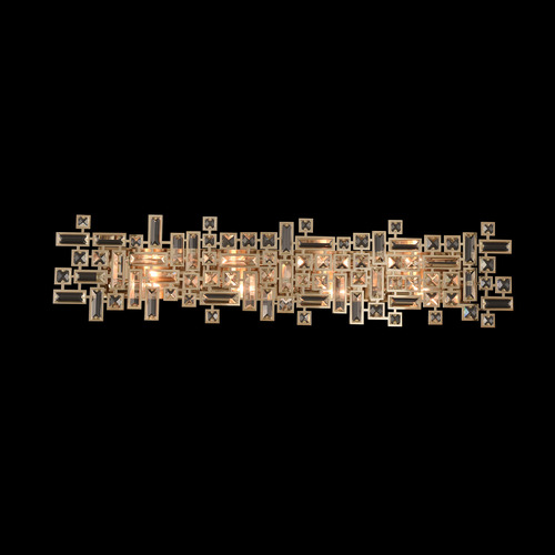 Allegri Crystal Vermeer Brushed Champagne Gold Vertical Bathroom Light
