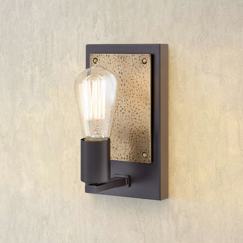 Hinkley Everett Bronze & Heritage Brass Sconce by Hinkley Lighting 4390BZ