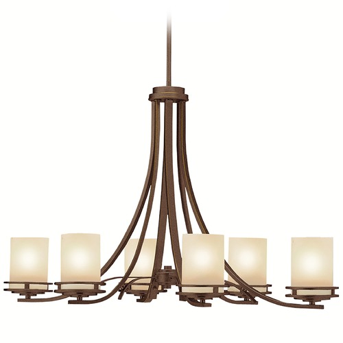 Hendrik 6-Light Oval Chandelier in Olde Bronze by Kichler Lighting