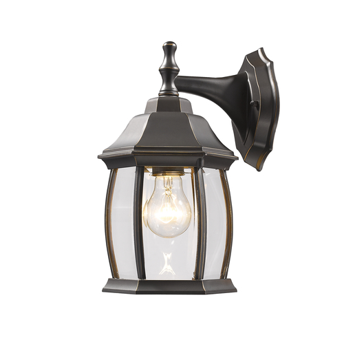 Waterdown Oil Rubbed Bronze Outdoor Wall Light by Z-Lite