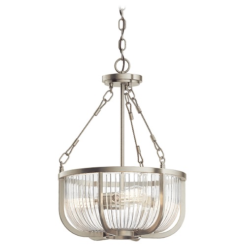 Kichler Lighting Roux Large Brushed Nickel 3-Light Pendant by Kichler Lighting 42389NI