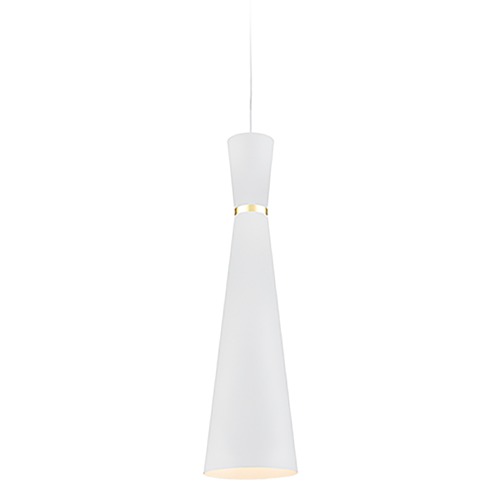Vanderbilt Pendant in White & Gold by Kuzco Lighting
