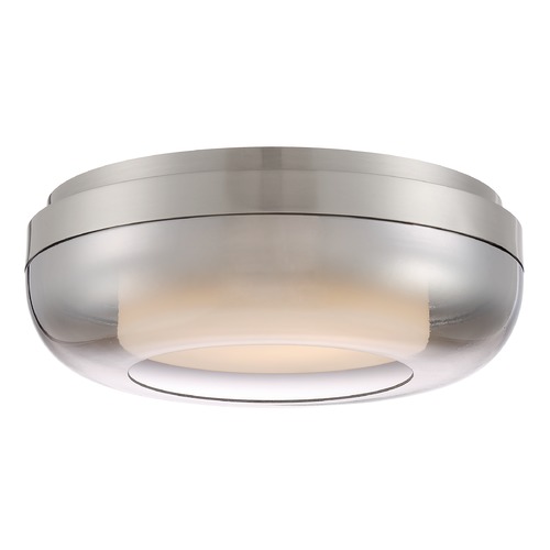 First Encounter LED Flush Mount in Brushed Nickel by George Kovacs