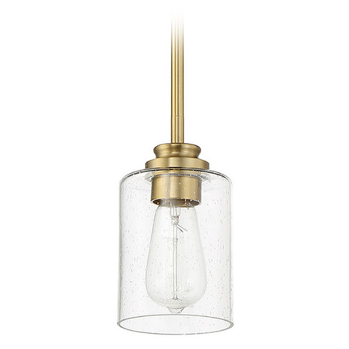 Bolden Satin Brass Mini Pendant by Craftmade Lighting