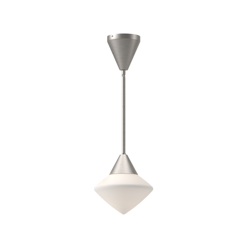 Alora Lighting Nora Brushed Nickel Mini-Pendant Light with Conical Shade