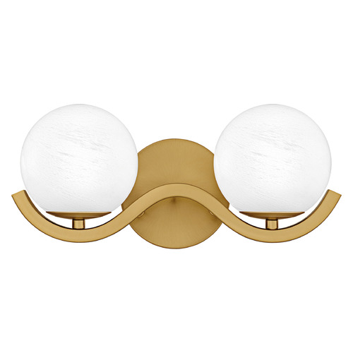 Quoizel Lighting Spherical Aged Brass Bathroom Light
