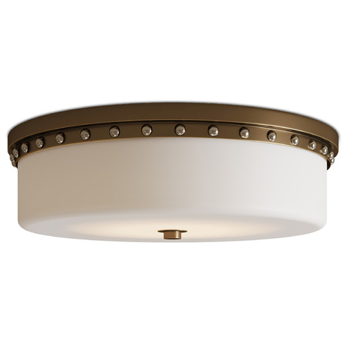 Currey and Company Barnabe Antique Brass & Polished Nickel LED Flushmount Light