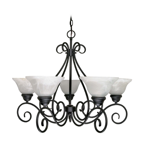 Nuvo Lighting Chandelier in Textured Black by Nuvo Lighting 60/380