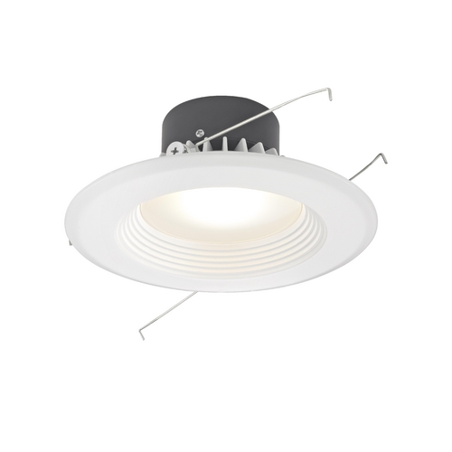 Recesso Lighting by Dolan Designs LED Retrofit Trim with White Baffle for 5 or 6 Inch Recessed Cans 3000K 1100 Lumens 10900-05