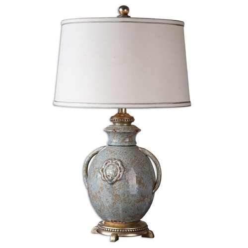 Cancello Blue Glaze Lamp by Uttermost Lighting