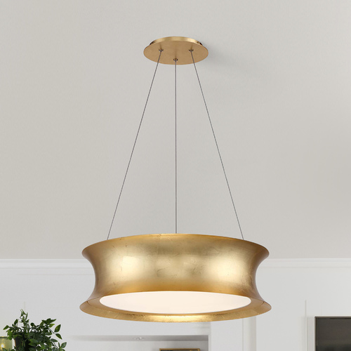 Modern Forms by WAC Lighting Tango 20-Inch LED Chandelier in Gold Leaf by Modern Forms PD-34620-GL