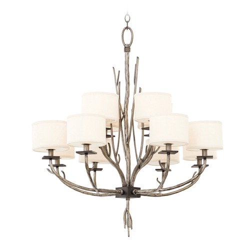 Denali Bronze Jewel Tone Chandelier by Kalco Lighting