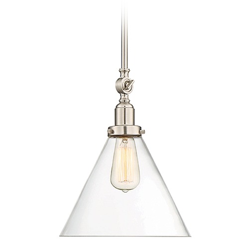 Savoy House Drake Satin Nickel Pendant by Savoy House 7-9132-1-SN