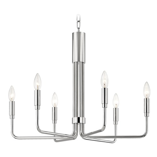 Mitzi by Hudson Valley Brigitte Polished Nickel Chandelier by Mitzi by Hudson Valley H261806-PN