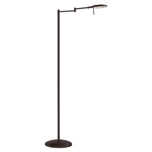 Arnsberg Dessau Turbo Bronze LED Swing Arm Lamp with Bowl / Dome Shade