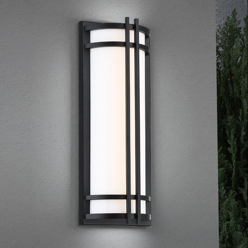 Skyscraper 18-Inch LED Outdoor Wall Light in Black by Modern Forms