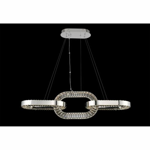 Catena 48-Inch LED Linear Pendant in Chrome by Allegri Crystal