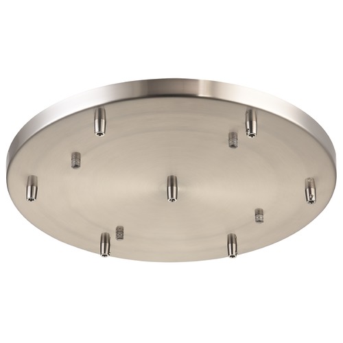 Matteo Lighting Multi Ceiling Canopy 120V Brushed Nickel Ceiling Adaptor by Matteo Lighting CP0107BN