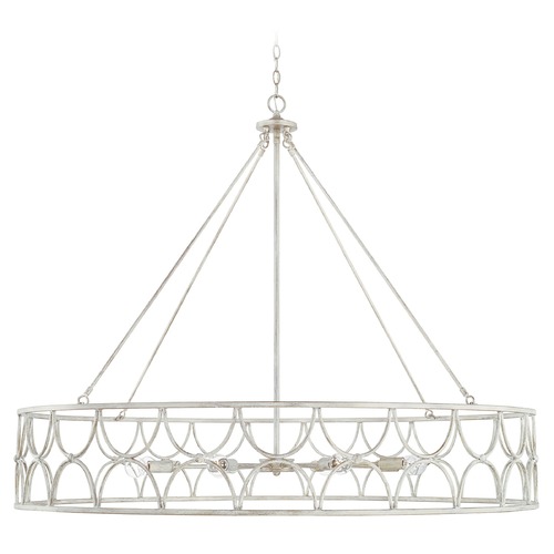 HomePlace by Capital Lighting Ricci 48-Inch Chandelier in Winter White by HomePlace by Capital Lighting 443381WW