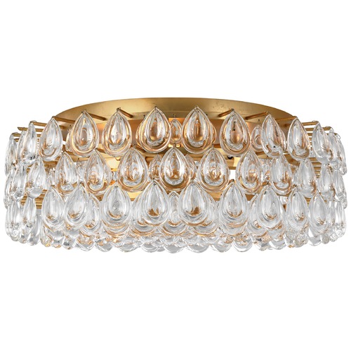 Visual Comfort Signature Collection Aerin Liscia Large Flush Mount in Gild by Visual Comfort Signature ARN4172GCG