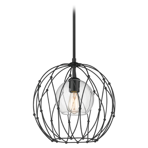 Elle Matte Black Pendant by Z-Lite