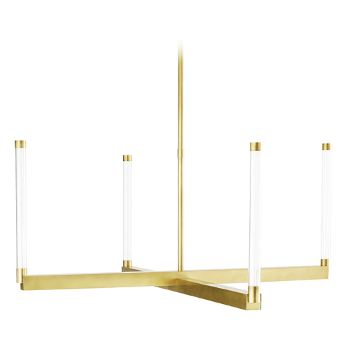 Kelly Wearstler Phobos 36-Inch 277V LED Chandelier in Brass by Visual Comfort Modern