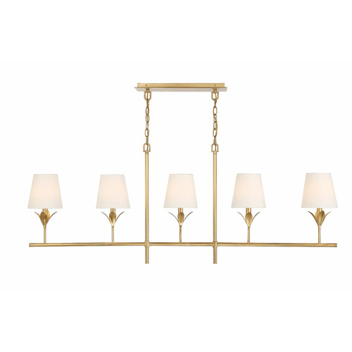 Broche 53.50-Inch Linear Light in Antique Gold by Crystorama Lighting