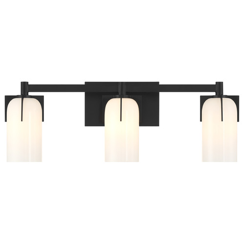 Savoy House Savoy House Lighting Caldwell Matte Black Bathroom Light 8-4128-3-BK