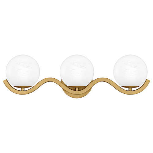 Quoizel Lighting Spherical Aged Brass Bathroom Light