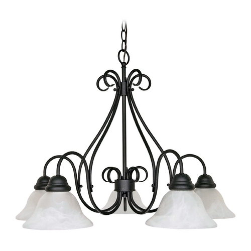 Nuvo Lighting Chandelier in Textured Black by Nuvo Lighting 60/381