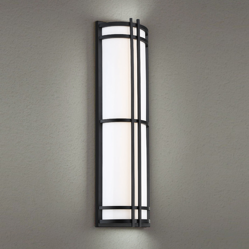 Skyscraper 27-Inch LED Outdoor Wall Light in Black by Modern Forms