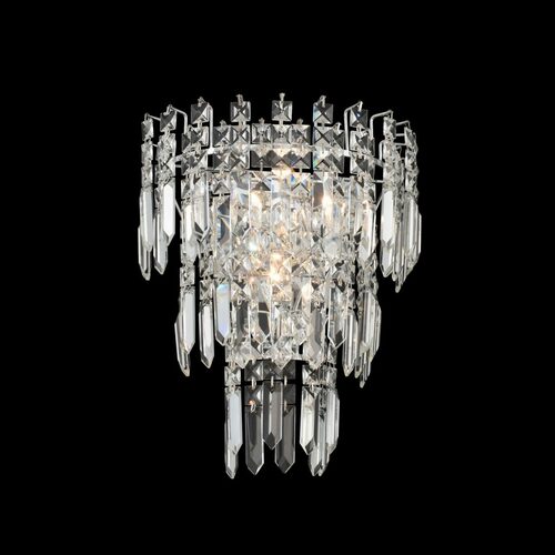 Pandoro 2-Light Wall Sconce in Polished Chrome by Allegri Crystal