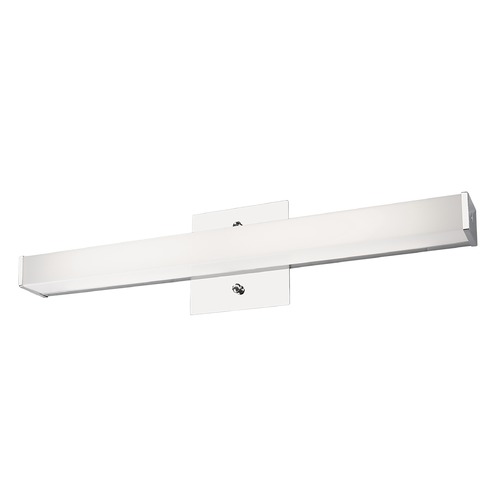 Ferguson Chrome LED Vertical Bathroom Light by Kuzco Lighting