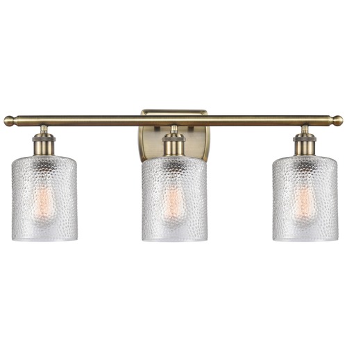 Innovations Lighting Cobbleskill Antique Brass LED Bathroom Light by Innovations Lighting 516-3W-AB-G112-LED
