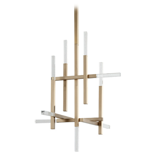 Atlantis 9-Light LED Chandelier in Aged Brass by Oxygen Lighting