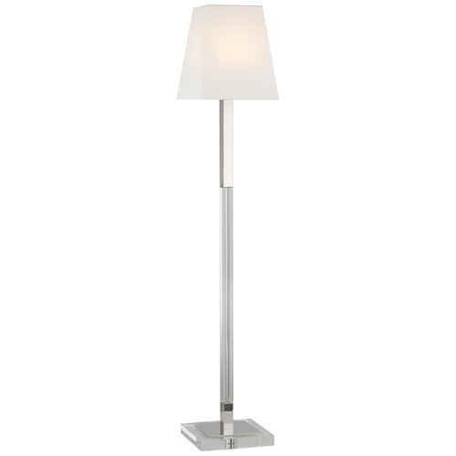 Visual Comfort Signature Collection Chapman & Myers Reagan Reading Floor Lamp in Nickel by Visual Comfort Signature CHA9912PNCGL