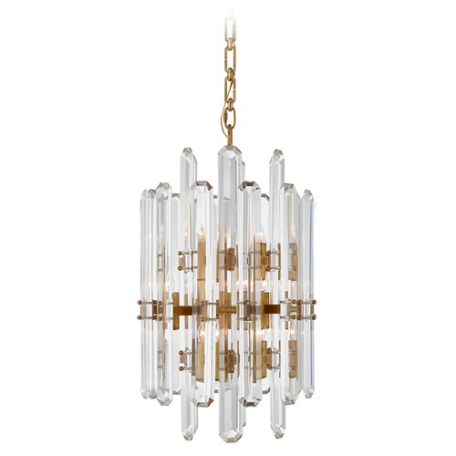 Visual Comfort Signature Collection Aerin Bonnington Tall Chandelier in Antique Brass by Visual Comfort Signature ARN5128HAB