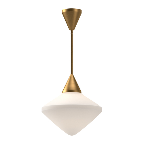 Alora Lighting Nora Aged Gold Pendant Light with Conical Shade