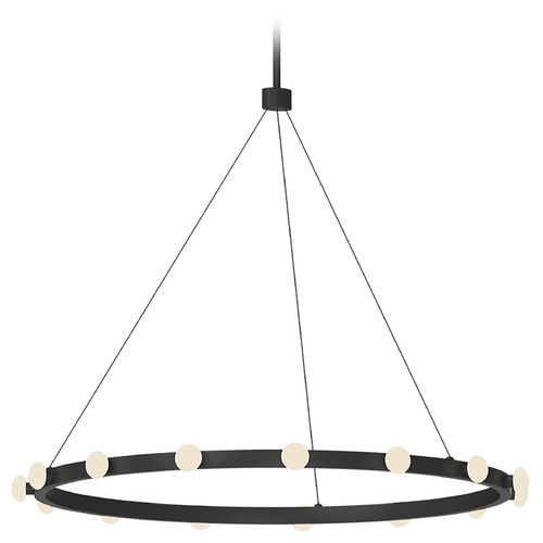 Rezz Black LED Pendant by Kuzco Lighting