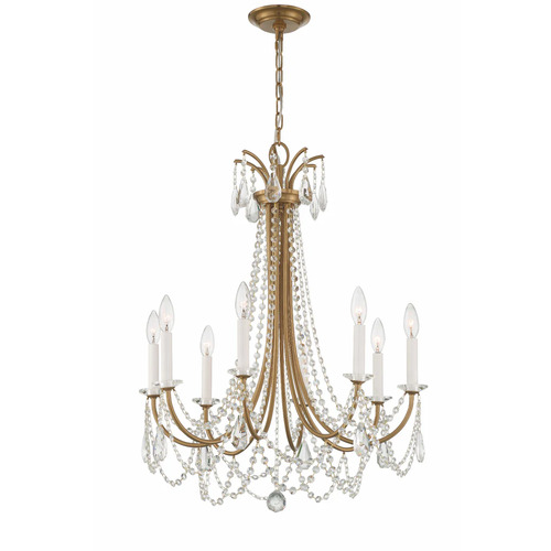Karrington 26-Inch Chandelier in Aged Brass by Crystorama Lighting