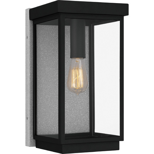 Quoizel Lighting Ezra Earth Black Outdoor Wall Light by Quoizel Lighting EZR8408EK